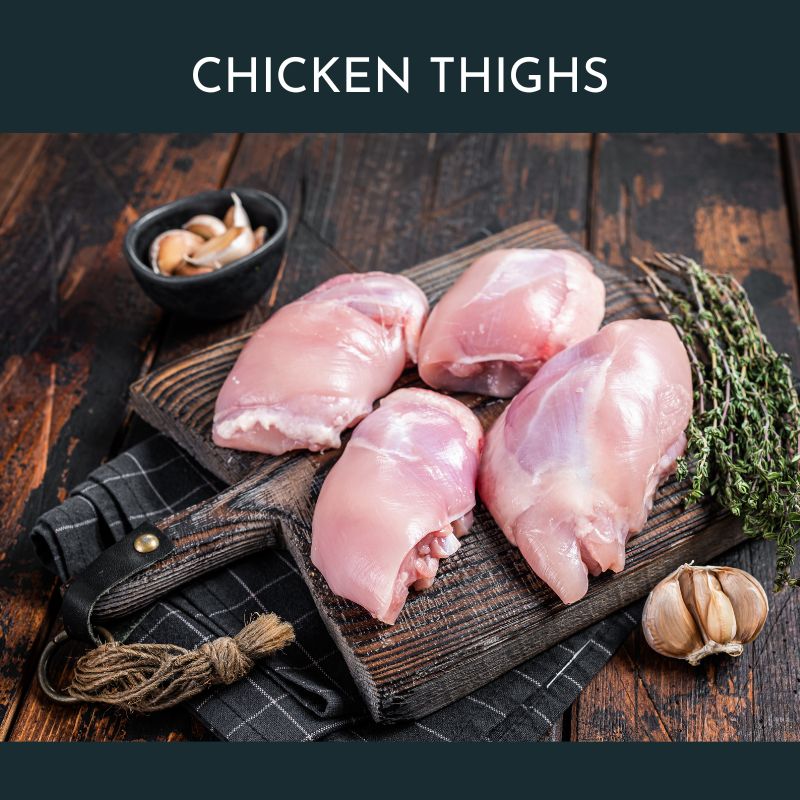 Free Range Chicken Thighs (bone out+skin off)